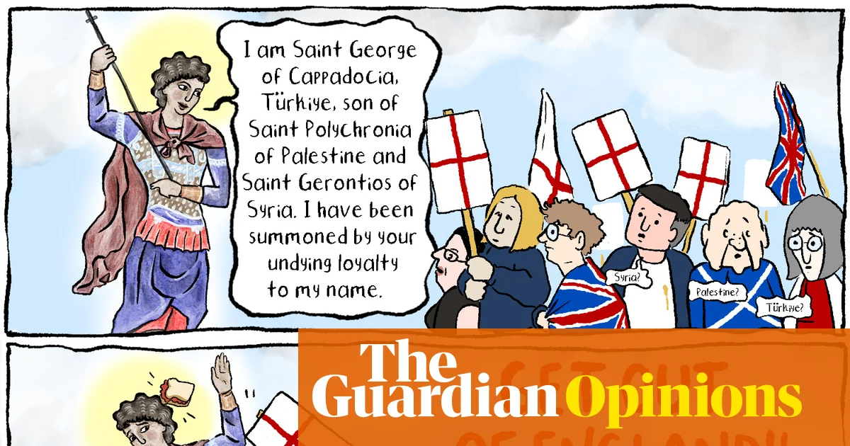 Madeline Horwath on St George returning to England – cartoon
