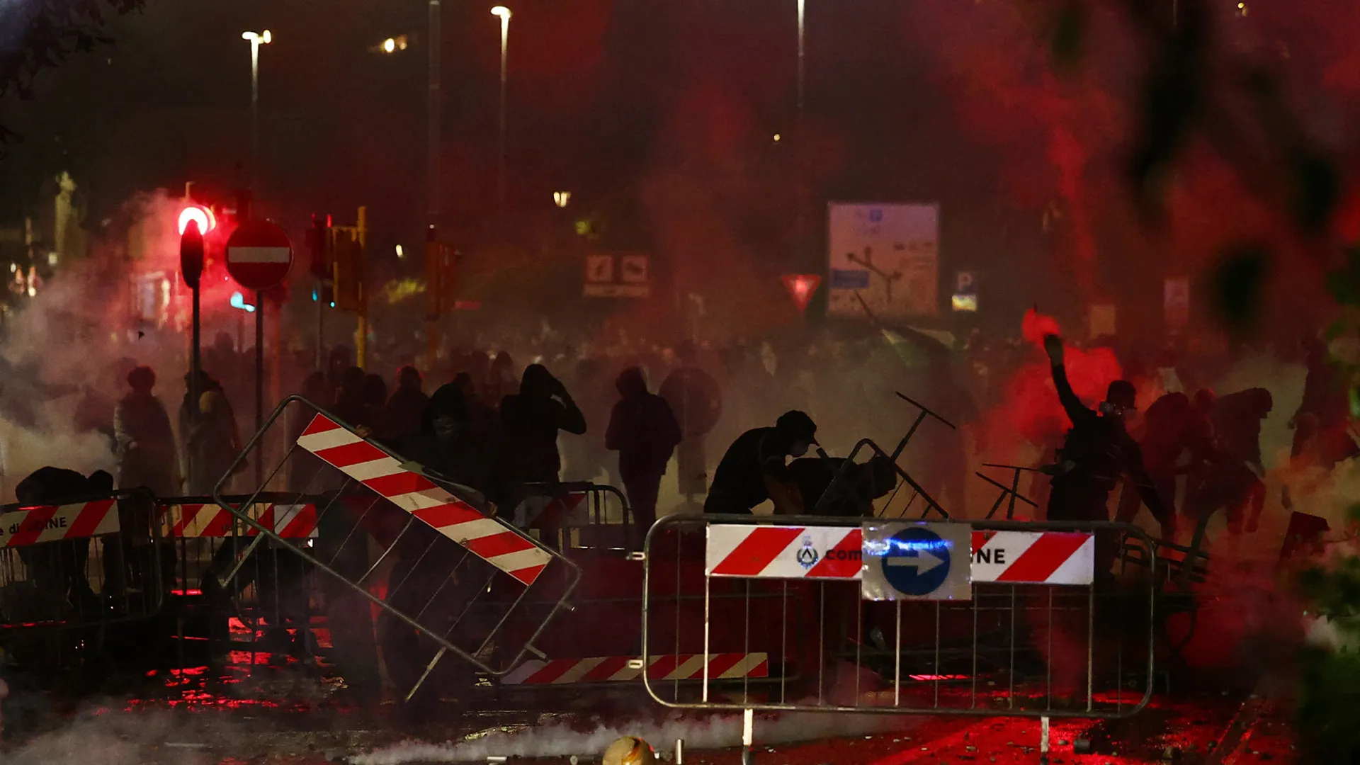 Police break up pro-Palestine protests during Italy-Israel qualifier | Israel-Palestine conflict